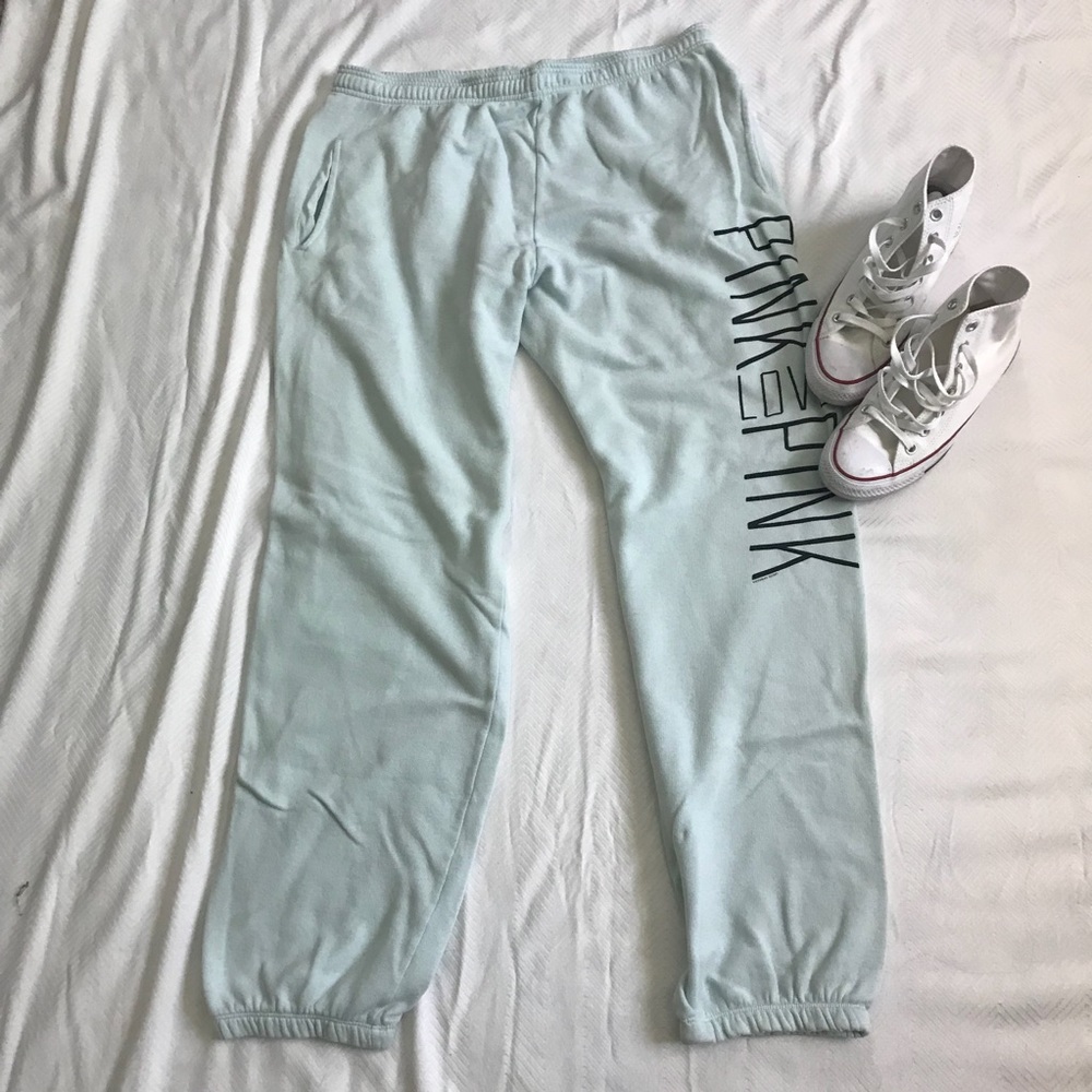 Pink sweat pants